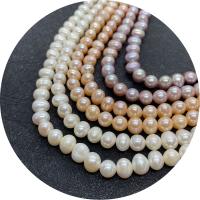 Runde ferskvandskulturperle Beads, Ferskvandsperle, poleret, du kan DIY & forskellig størrelse for valg, flere farver til valg, Solgt Per Ca. 14.96 inch Strand