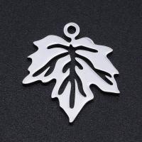 Stainless Steel Pendants 201 Stainless Steel Maple Leaf Vacuum Ion Plating fashion jewelry & polished & DIY & Unisex Sold By Bag