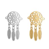 Stainless Steel Connector, 201 Stainless Steel, Dream Catcher, Vacuum Ion Plating, fashion jewelry & polished & DIY & Unisex, more colors for choice, 29x18mm, 5PCs/Bag, Sold By Bag