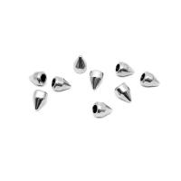 Stainless Steel End Caps, 304 Stainless Steel, Conical, machine polished, DIY & Unisex & different size for choice, original color, 6x4.50mm, 100PCs/Bag, Sold By Bag