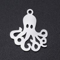 Stainless Steel Pendants 201 Stainless Steel Octopus Vacuum Ion Plating fashion jewelry & polished & DIY & Unisex Sold By Bag