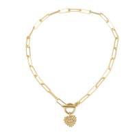 Zinklegierung Schmuck Halskette, mit Kunststoff Perlen, plattiert, Modeschmuck & verschiedene Stile für Wahl & Micro pave Zirkonia & für Frau, keine, frei von Nickel, Blei & Kadmium, verkauft von PC