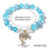 Crystal Bracelets, with Cats Eye & Tibetan Style, Round, plated, fashion jewelry & different styles for choice & for woman, more colors for choice, Sold By PC