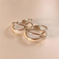 925 sterling zilver Manchet Finger Ring, geplatineerd, verstelbaar & voor vrouw & hol, Maat:6, Verkocht door PC
