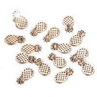 Tibetan Style Fruit Shape Pendants, Pineapple, plated, more colors for choice, 11x20mm, 50PCs/Bag, Sold By Bag