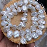 Genfødt ferskvandskulturperle Beads, Ferskvandsperle, du kan DIY, hvid, 9x12mm, 46pc'er/Strand, Solgt Per Ca. 38 cm Strand