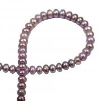 Perles nacres baroques de culture d'eau douce , perle d'eau douce cultivée, DIY, violet, 8-9mm, Vendu par 36-38 cm brin