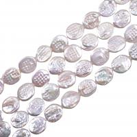 Barok ferskvandskulturperle Beads, Ferskvandsperle, du kan DIY, hvid, 14x18mm, 25pc'er/Strand, Solgt Per Ca. 38 cm Strand