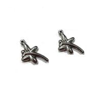 Stainless Steel Animal Pendants, 304 Stainless Steel, Dragonfly, silver color, 25x15.50x3.30mm, Sold By PC