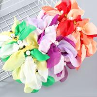 Hair Bands, Cloth, with ABS Plastic Pearl & Acrylic, fashion jewelry & for woman, more colors for choice, 125mm, Sold By PC