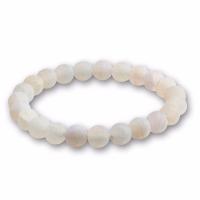 Gemstone Bracelets, Natural Stone, Round, anoint, different materials for choice & Unisex, more colors for choice, 8mm, Length:Approx 19 cm, Sold By PC
