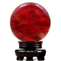 Ruby Quartz Ball Σφαίρα, Γύρος, διαφορετικό μέγεθος για την επιλογή, κόκκινος, Sold Με PC