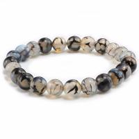 Gemstone Bracelets Natural Stone Round anoint & Unisex 8mm Length Approx 19 cm Sold By PC