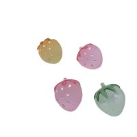 Matt Acryl Perlen, Erdbeere, plattiert, DIY, keine, 20mm, ca. 100PCs/Tasche, verkauft von Tasche