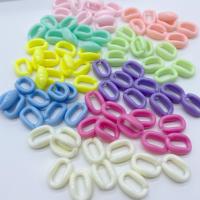 Acrylic Linking Ring, plated, DIY, more colors for choice, 11x16mm, Approx 1260PCs/Bag, Sold By Bag
