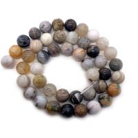 Bamboo Agate Beads, Round, DIY & different size for choice, mixed colors, Sold Per Approx 14.96 Inch Strand