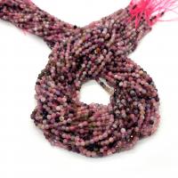 Turmalin Perle, rund, DIY & verschiedene Größen vorhanden & facettierte, gemischte Farben, verkauft per ca. 14.96 ZollInch Strang