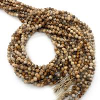 Natural Picture Jasper Beads Round DIY & faceted mixed colors Sold Per Approx 14.96 Inch Strand
