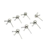 Stainless Steel Earring Stud Component 304 Stainless Steel machine polished fashion jewelry & DIY & Unisex original color Sold By Bag