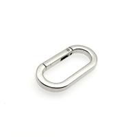 Zinc Alloy Spring Buckle Oval plated multifunctional & DIY & Unisex original color Sold By PC