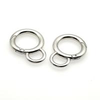 Zinc Alloy Spring Buckle Round plated multifunctional & DIY & Unisex original color Sold By PC