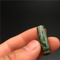 Natural Tibetan Agate Dzi Beads, DIY, 30x10mm, Sold By PC