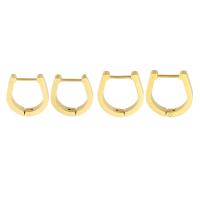 Stainless Steel Huggie Hoop Earring, 304 Stainless Steel, Vacuum Plating, different size for choice & for woman, golden, Sold By Pair