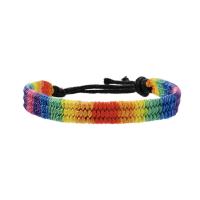 Bracelets cordon en nylon, corde en nylon, avec Fibre, fait à la main, bijoux de mode & unisexe, plus de couleurs à choisir, 10mm, Longueur:Environ 11.81 pouce, Vendu par PC