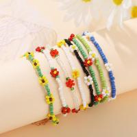 Seedbead Bracelet, with Tibetan Style, with 3.15inch extender chain, fashion jewelry & for woman, more colors for choice, nickel, lead & cadmium free, Length:Approx 6.69 Inch, Sold By PC