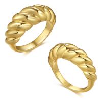 Brass Finger Ring, for woman, golden, 17mm, Sold By PC