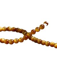 Natural Tiger Eye Beads Round Unisex & anti-fatigue mixed colors Length Approx 21 cm Sold By PC