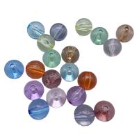 Acrylic Jewelry Beads Round plated DIY Sold By Bag