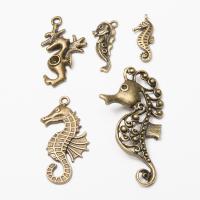 Tibetan Style Animal Pendants, Seahorse, antique bronze color plated, vintage & DIY, more colors for choice, nickel, lead & cadmium free, Approx 100PCs/Bag, Sold By Bag