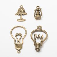 Tibetan Style Pendants, Lamp, antique bronze color plated, vintage & DIY, more colors for choice, nickel, lead & cadmium free, Approx 100PCs/Bag, Sold By Bag