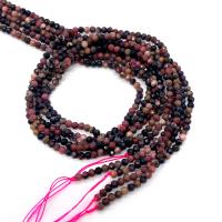 Rhodonit Perlen, rund, DIY & verschiedene Größen vorhanden & facettierte, gemischte Farben, verkauft per ca. 14.96 ZollInch Strang