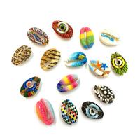 Natural Seashell Beads Shell DIY & enamel mixed colors Sold By Bag