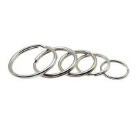 Stainless Steel Split Ring, 304 Stainless Steel, Round, polished, DIY & Unisex & different size for choice, original color, Sold By PC