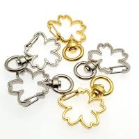Tibetan Style Key Clasp Setting, plated, multifunctional & DIY & Unisex, more colors for choice, 34x18mm, Sold By PC