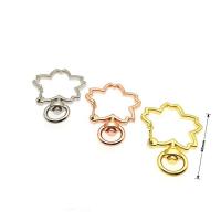 Tibetan Style Key Clasp Setting, plated, multifunctional & DIY & Unisex, more colors for choice, 40x28mm, Sold By PC