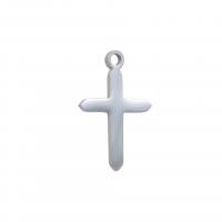 Stainless Steel Cross Pendants, 304 Stainless Steel, fashion jewelry & DIY, original color, 12x19mm, 5PCs/Bag, Sold By Bag