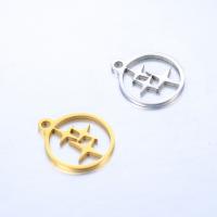 Stainless Steel Pendants 304 Stainless Steel Vacuum Ion Plating fashion jewelry & DIY Sold By Bag