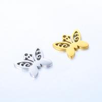 Stainless Steel Animal Pendants 304 Stainless Steel Butterfly Vacuum Ion Plating fashion jewelry & DIY Sold By Bag