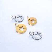 Stainless Steel Pendants 304 Stainless Steel polished fashion jewelry & DIY 10mm 12mm Sold By Bag
