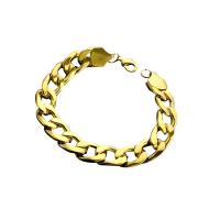 цинковый сплав цепочка для ожерелья, Палку, плакирован золотом, различной длины для выбора & Мужская, Золотой, не содержит никель, свинец, 14mm, продается PC