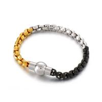Stainless Steel Jewelry Bracelet 304 Stainless Steel Round plated fashion jewelry & for woman Sold By PC