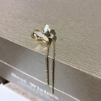Trendy ear cuffs, Messing, Vlinder, gold plated, mode sieraden & micro pave zirconia & voor vrouw, 75mm, Verkocht door PC