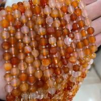 Natural Red Agate Beads, with Seedbead, Lantern, DIY & faceted, red, Sold Per Approx 38 cm Strand