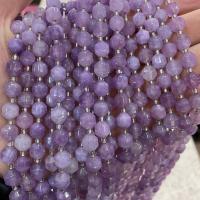 Natural Amethyst Beads, with Seedbead, Lantern, DIY & faceted, purple, Sold Per Approx 38 cm Strand