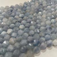 Aquamarine Beads, Star Cut Faceted & DIY, blue, Sold Per Approx 38 cm Strand