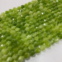 Olivine naturelle goutte, Surface de coupe de l'étoile & DIY, vert, Vendu par Environ 38 cm brin